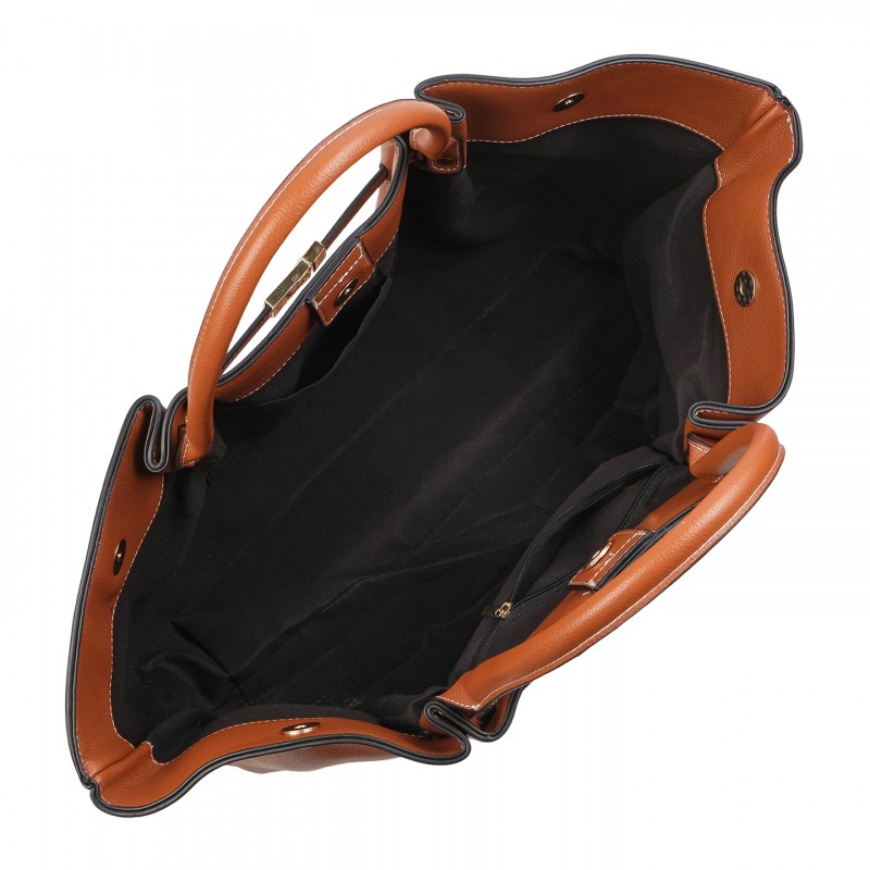 Жіноча сумка тоут Phyllis світло-коричнева - 4 фото