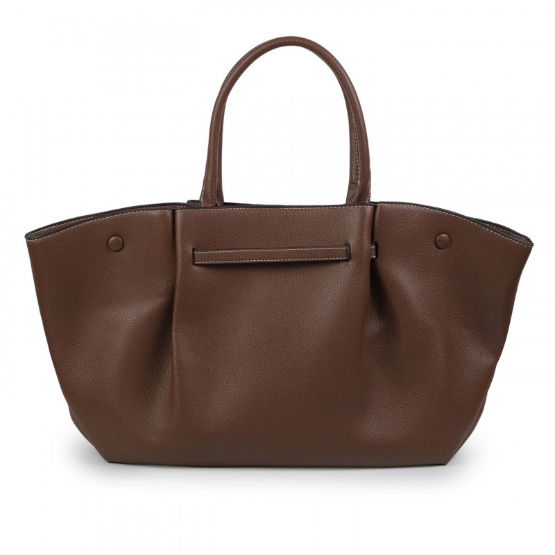 Женская сумка тоут Phyllis коричневая - 3 фото
