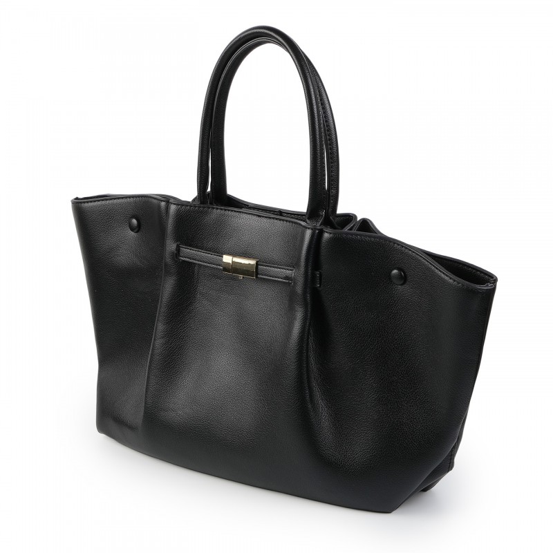 Женская сумка тоут Phyllis черная - 1 фото