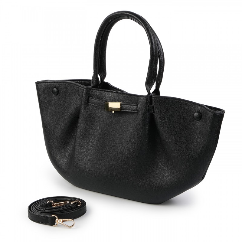 Жіноча сумка тоут Phyllis S чорна - 1 фото