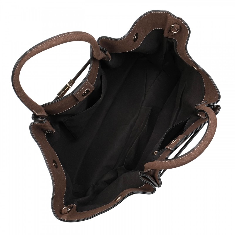 Женская сумка тоут Carmen коричневая - 4 фото