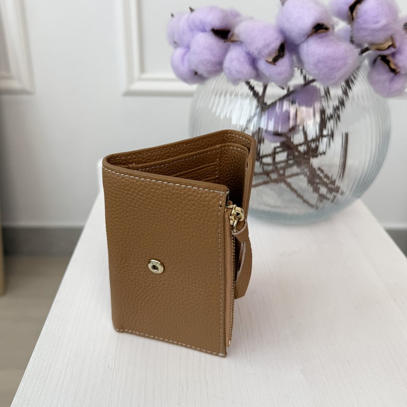 Жіночий шкіряний гаманець Ellie світло-коричневий - 1 фото