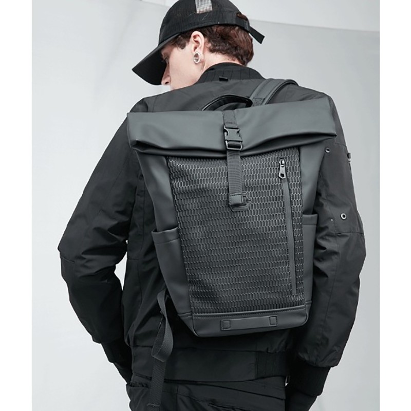 Чоловічий рюкзак Mackar City чорний - 4 фото