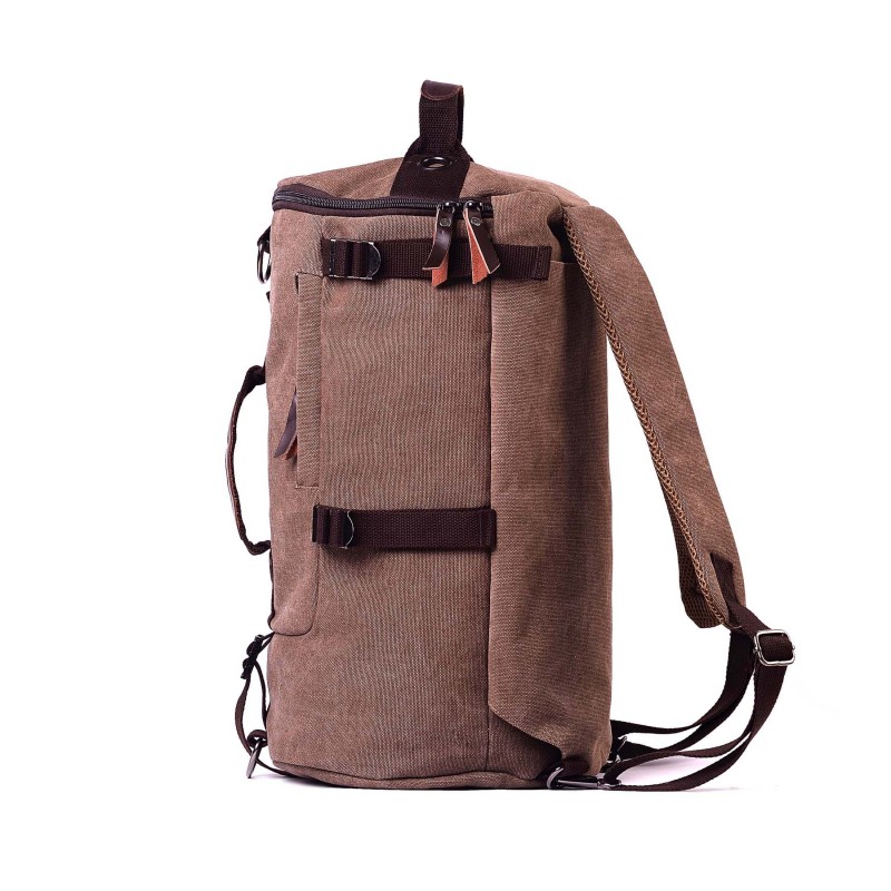 Мужской городской рюкзак-сумка Hunter коричневый - 2 фото