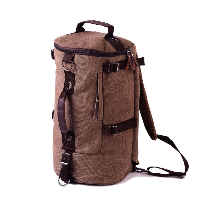 Мужской городской рюкзак-сумка Hunter коричневый - 3 фото