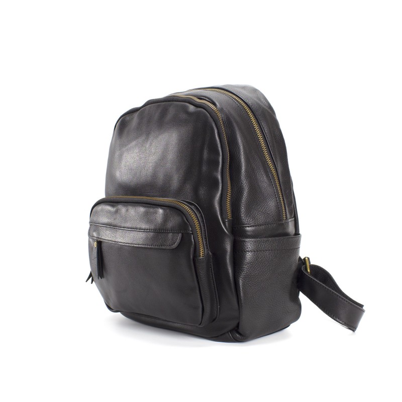 Женский кожаный рюкзак Freedom черный - 2 фото