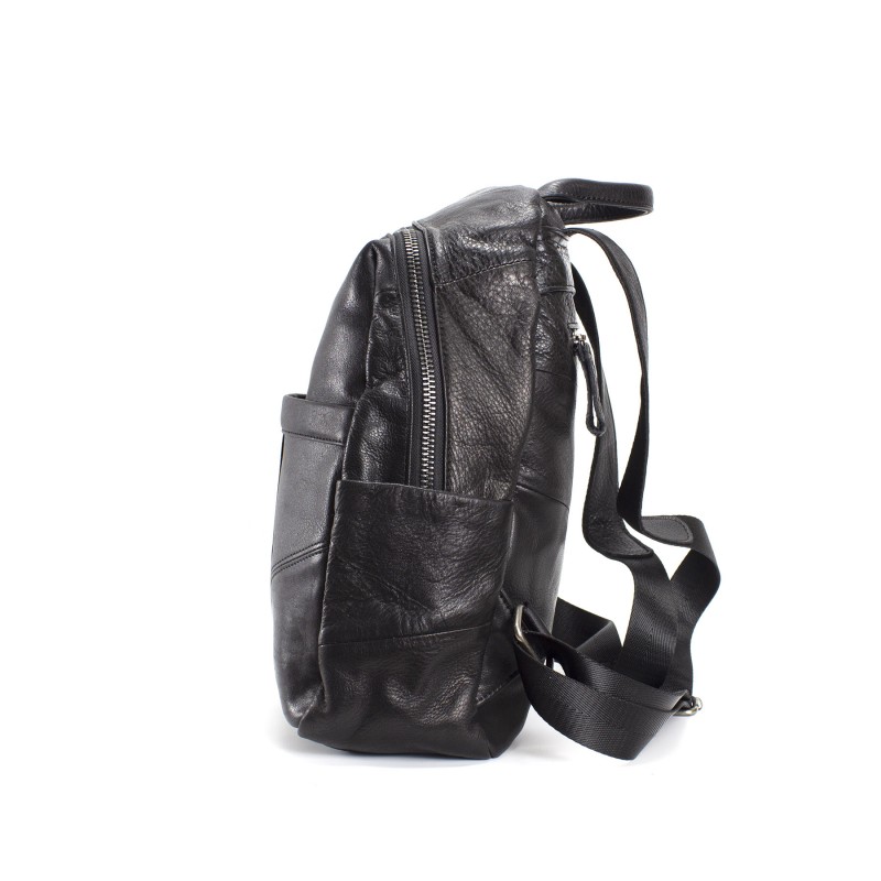 Жіночий шкіряний рюкзак Aero чорний - 2 фото