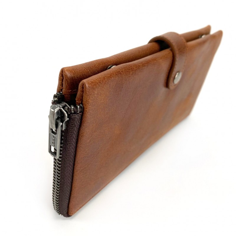 Кожаный кошелек Nevada коричневый - 2 фото
