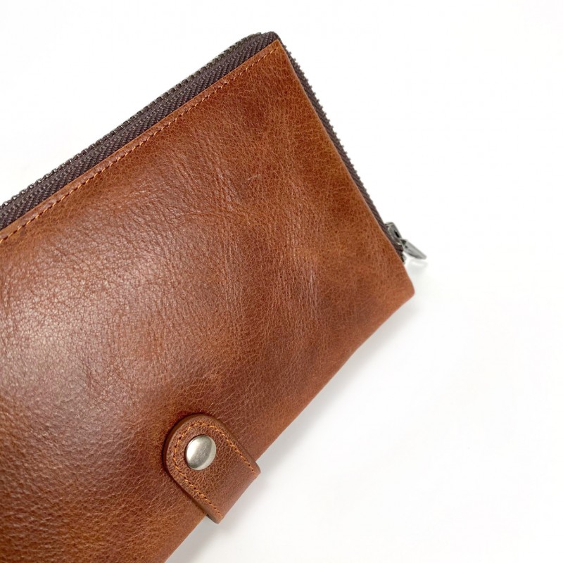 Кожаный кошелек Nevada коричневый - 3 фото