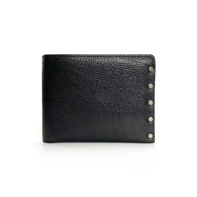 Чоловічий шкіряний гаманець Vegas чорний фото