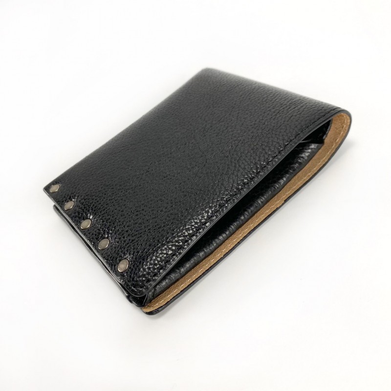 Чоловічий шкіряний гаманець Vegas чорний - 1 фото