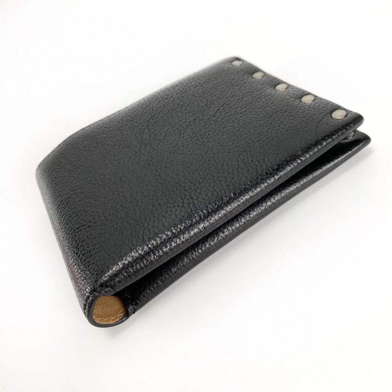 Чоловічий шкіряний гаманець Vegas чорний - 2 фото