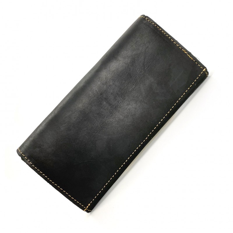 Жіночий шкіряний гаманець Montana чорний - 1 фото