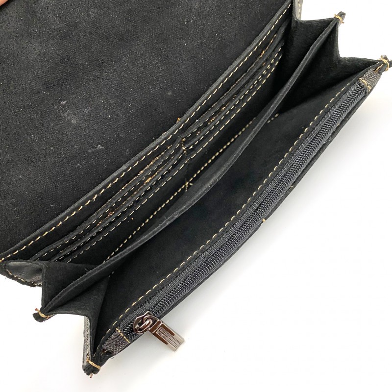 Жіночий шкіряний гаманець Montana чорний - 2 фото