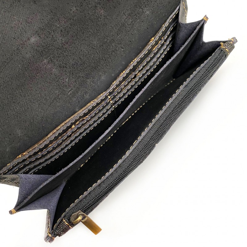 Жіночий шкіряний гаманець Montana S чорний - 3 фото