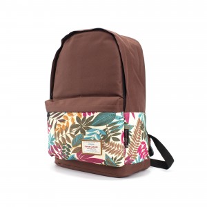 Жіночий рюкзак Leaves цегляний