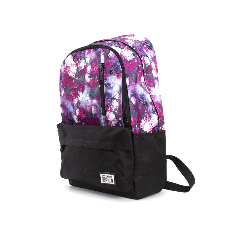 Женский рюкзак Flowers фиолетовый - 1 фото