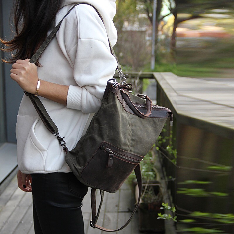 Жіночий рюкзак Casual way хакі - 1 фото