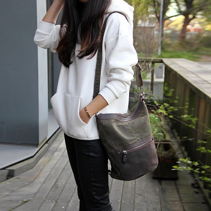 Рюкзак женский зеленый хаки Casual way- 3 Рюкзак женский зеленый хаки Casual way - 3 фото