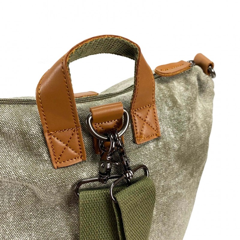 Жіночий міський рюкзак Tammy зелений хаки - 6 фото