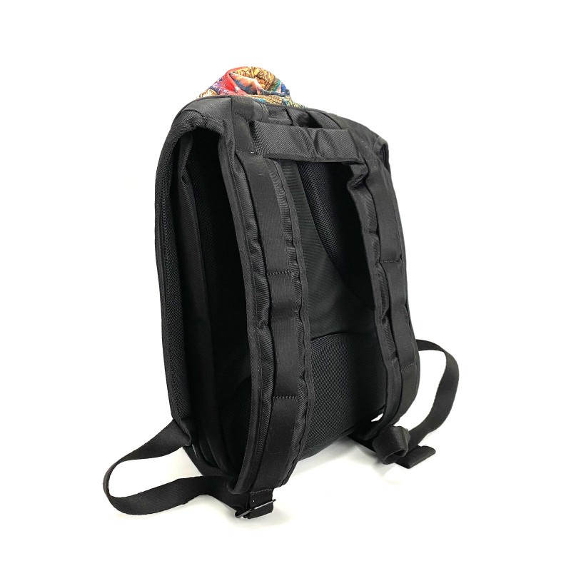 Чоловічий рюкзак Mackar Rome чорний з різнобарвним принтом - 5 фото