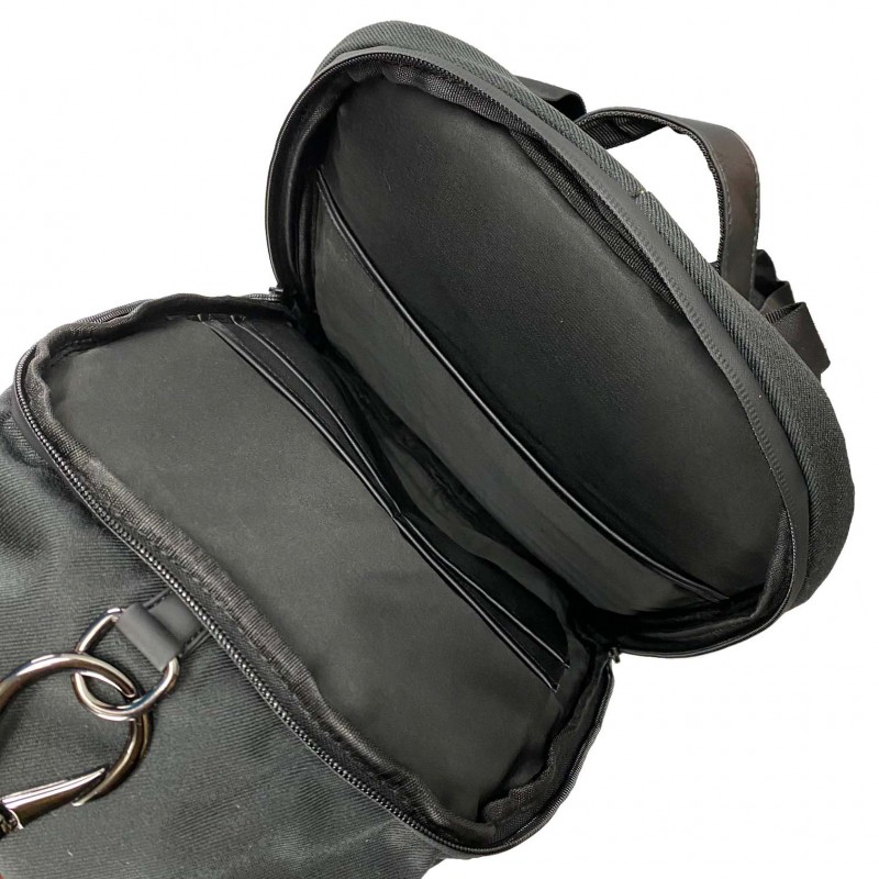 Чоловічий рюкзак Prestige чорний - 7 фото