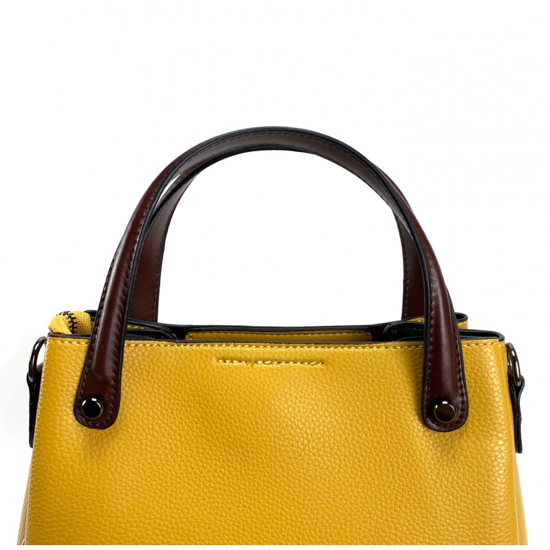 Женская сумка Emily желтая - 14 фото