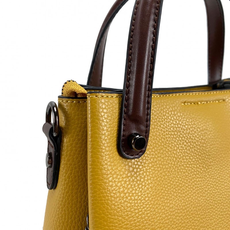 Женская сумка Emily желтая - 16 фото