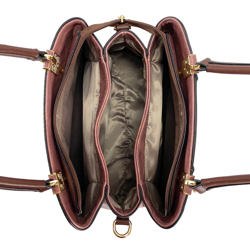 Жіноча класична сумка Tiffany бузкова - 7 фото