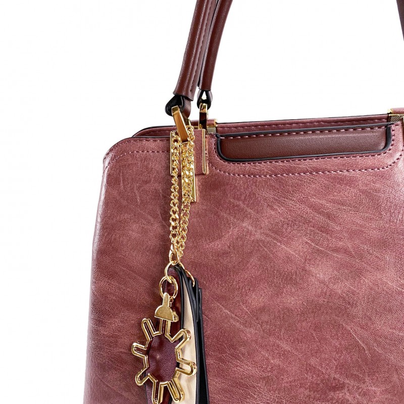 Жіноча класична сумка Tiffany бузкова - 10 фото