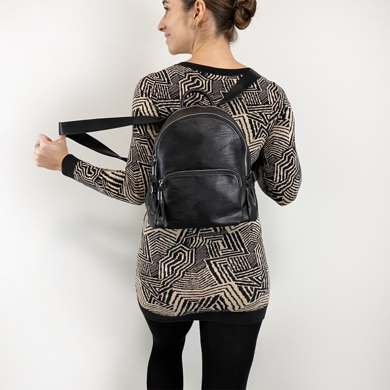 Жіночий рюкзак Patsy чорний - 4 фото