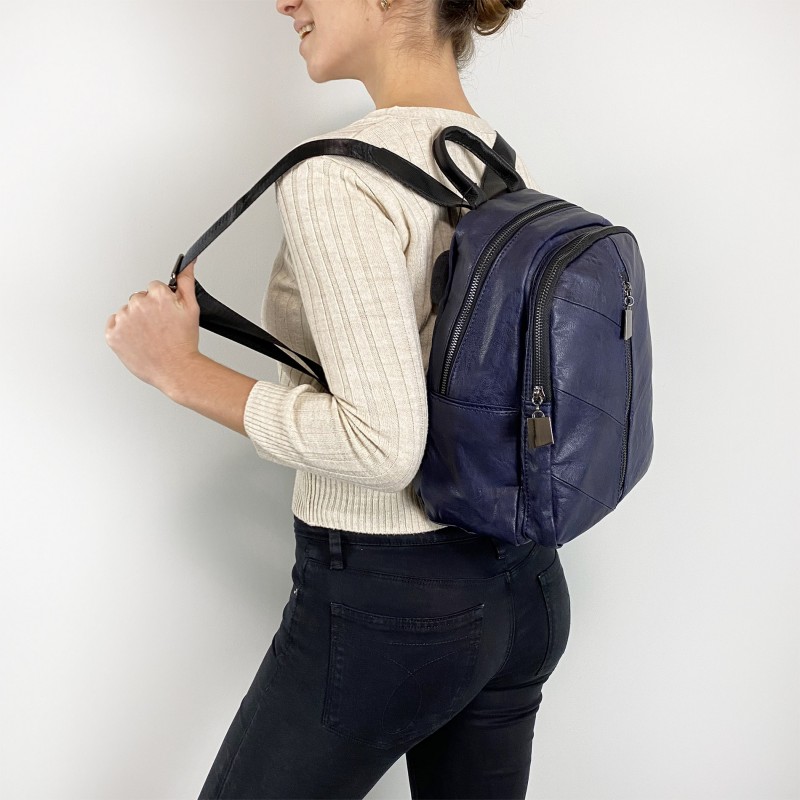 Жіночий рюкзак Jenny синій - 6 фото