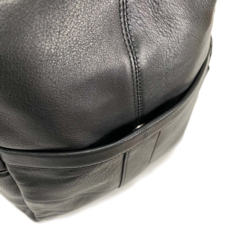 Женский кожаный рюкзак Aero черный - 8 фото