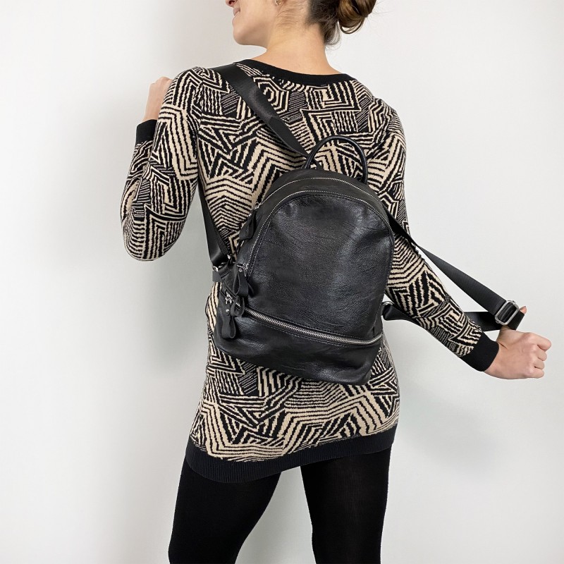Жіночий рюкзак Sandy чорний - 4 фото