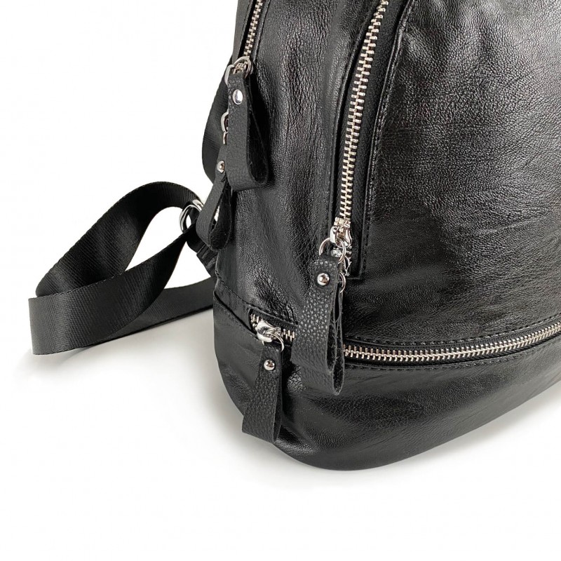 Жіночий рюкзак Sandy чорний - 8 фото