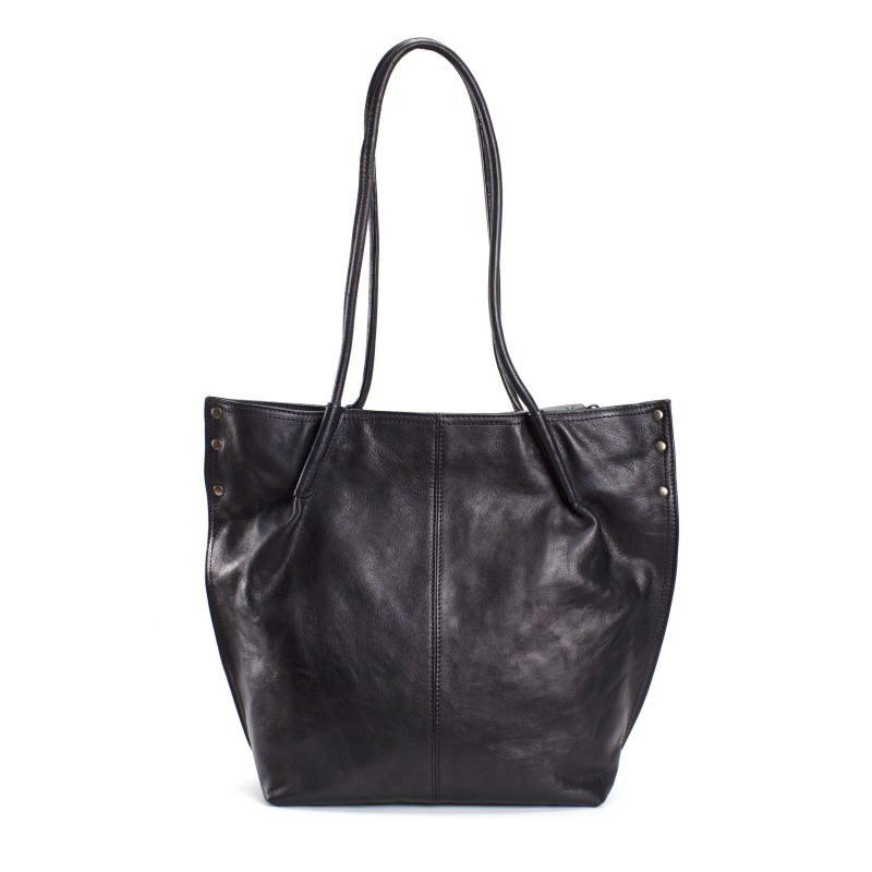 Женская кожаная сумка Biu Adler черный фото