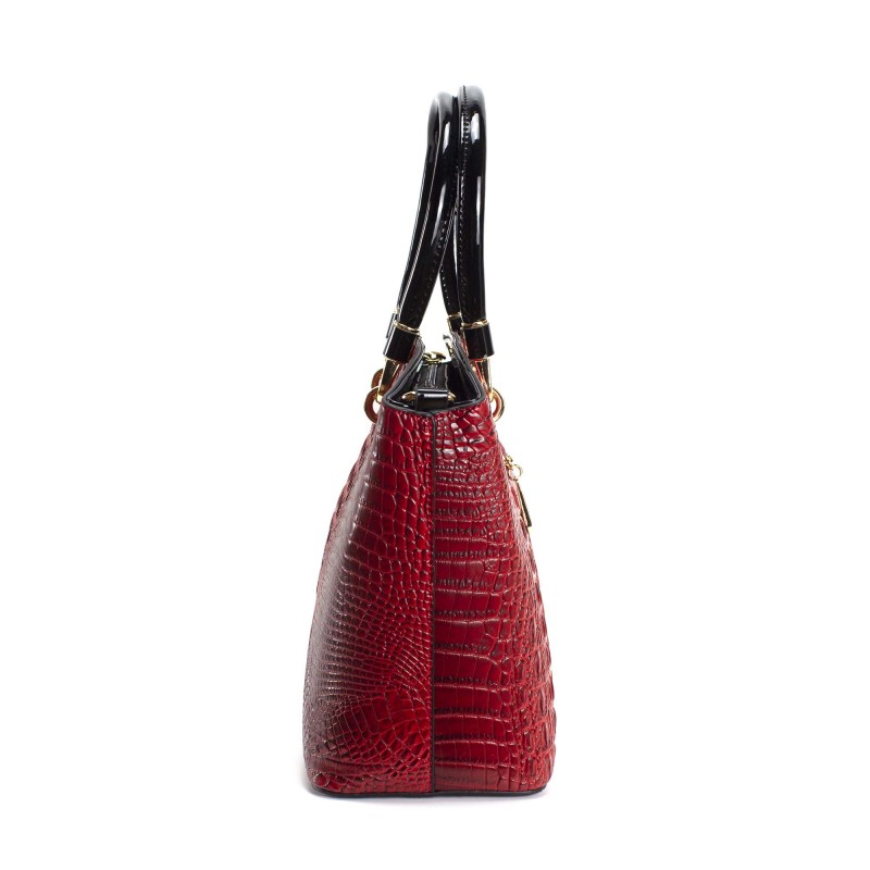 Женская классическая сумка Inessa красная - 5 фото