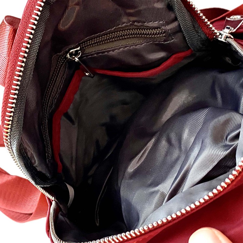 Жіночий рюкзак Vox бордовий - 8 фото