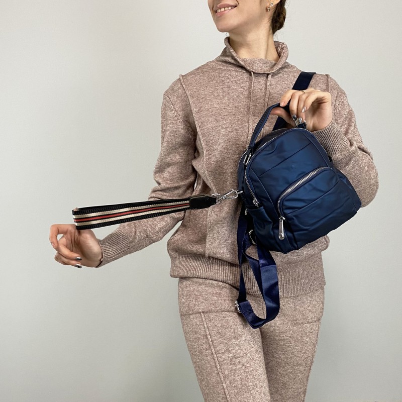 Женский рюкзак Betty синий - 4 фото