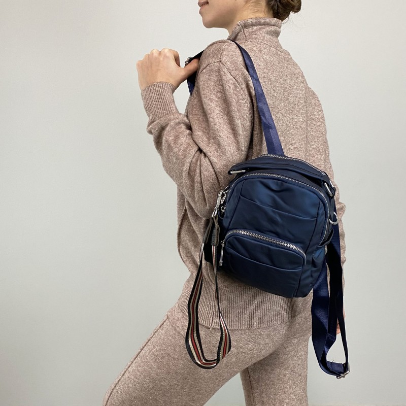 Жіночий рюкзак Betty синій - 5 фото