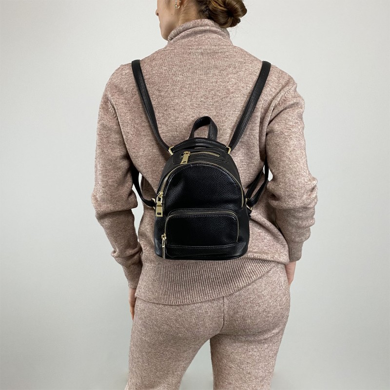 Жіночий рюкзак Amy чорний - 4 фото