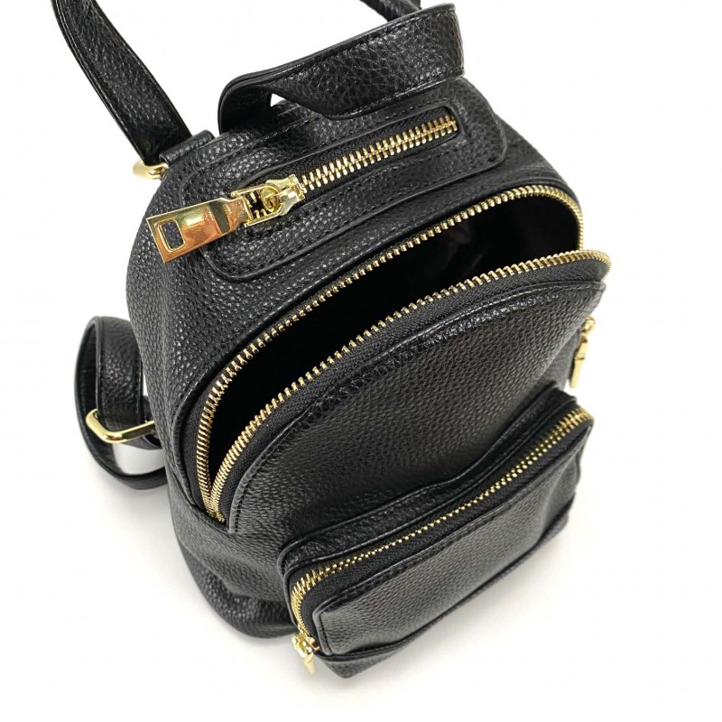 Жіночий рюкзак Amy чорний - 8 фото
