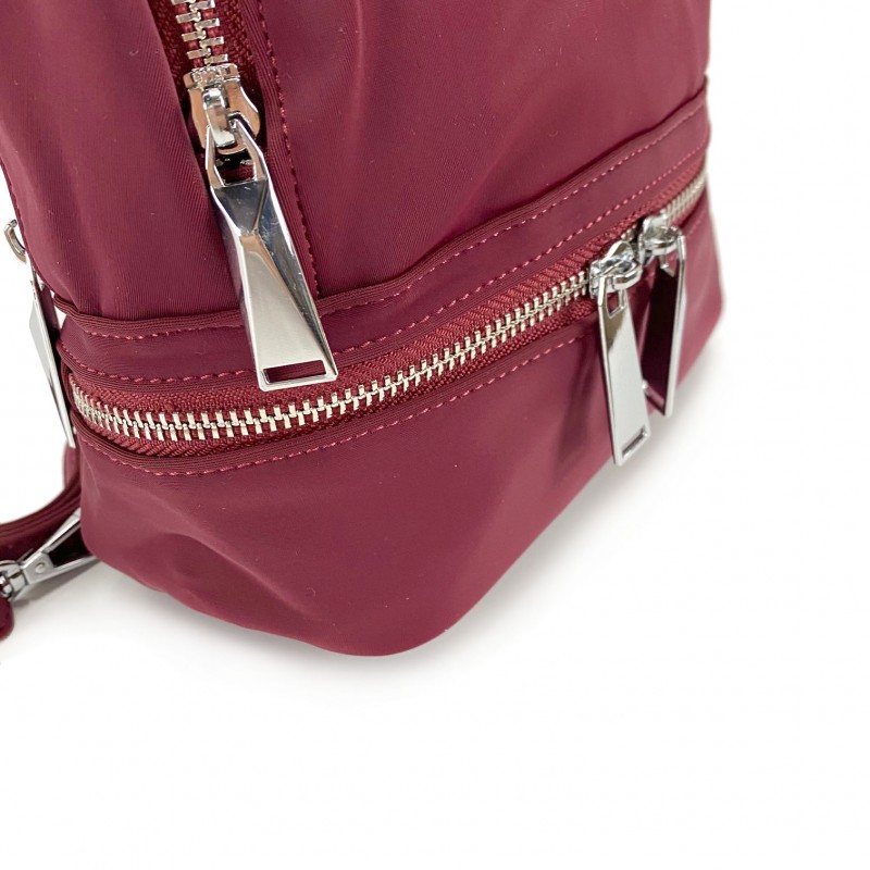 Жіночий рюкзак Eva бордовий - 7 фото