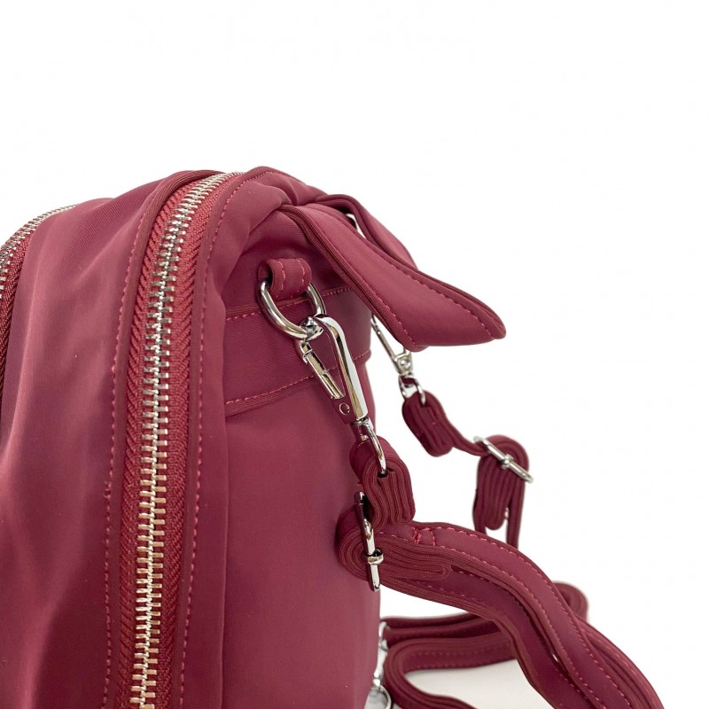 Жіночий рюкзак Eva бордовий - 8 фото