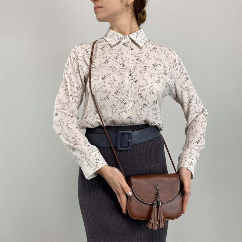 Женская сумка-клатч Anita коричневая - 3 фото