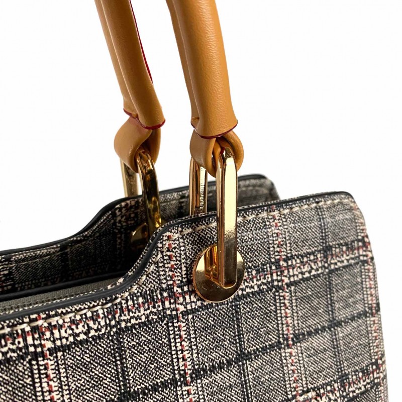 Жіноча класична сумка Melody сіра - 10 фото