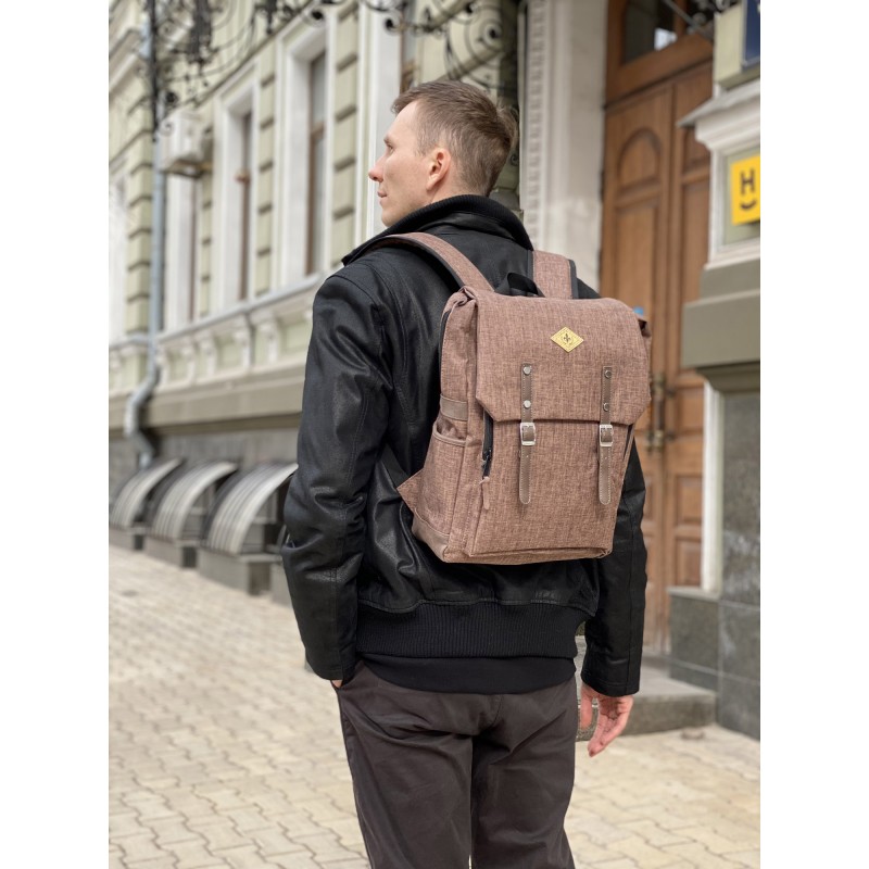 Рюкзак міський Concept коричневий - 5 фото