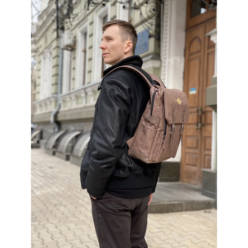 Рюкзак міський Concept коричневий - 6 фото