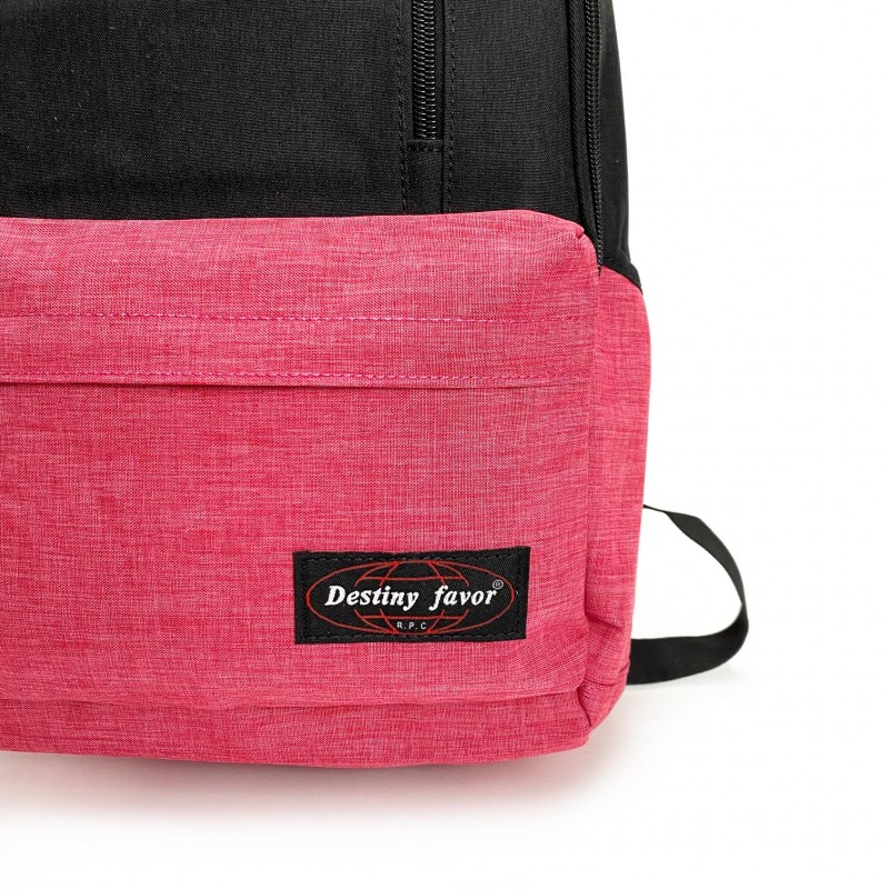 Жіночий рюкзак Fashion чорно-рожевий - 8 фото