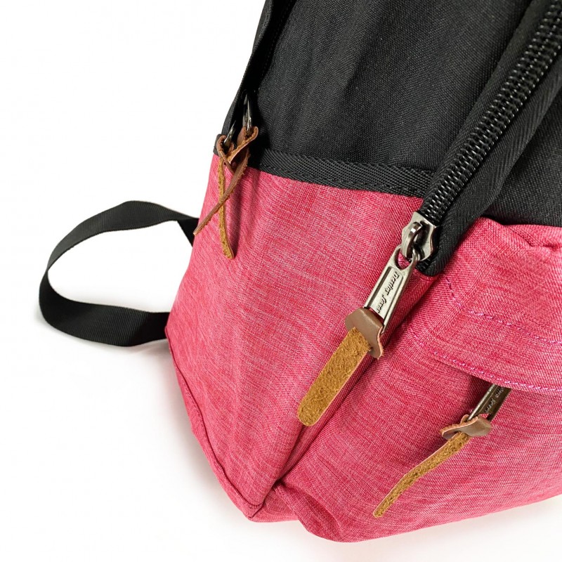 Жіночий рюкзак Fashion чорно-рожевий - 9 фото